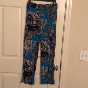 Blue drawstring pants